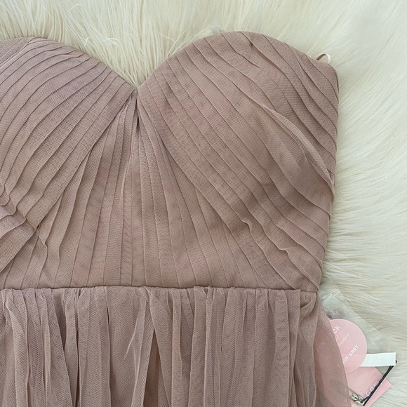 Birdy Grey Sandy Taupe Tulle Tan Strapless Christina Convertible Formal Dress - Picture 6 of 15